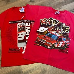 2 Kids NASCAR shirts